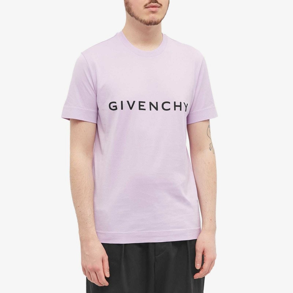 💜 GIVENCHY logo graphic tshirt Lare purple 💜